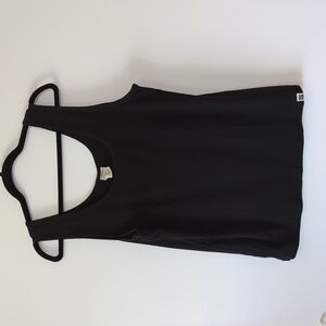 Lucy & Yak Susie Vest Top: ORGANIC COTTON & LENZING ECOVERO - Black - Size XL